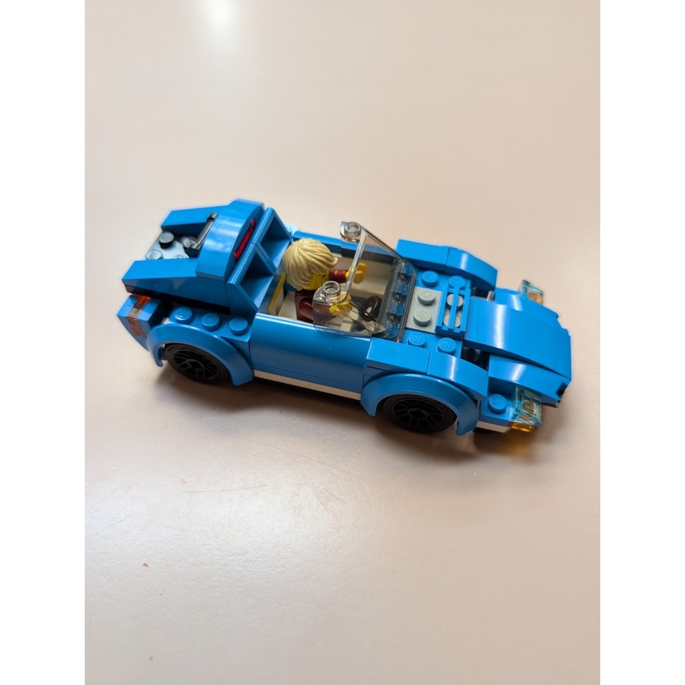 Lego City Sports Car #60285 As Is No Roof Spoiler‎ Has Mini Fig